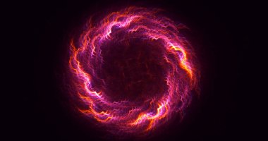 3B soyut yuvarlak ışık arkaplanı oluşturma