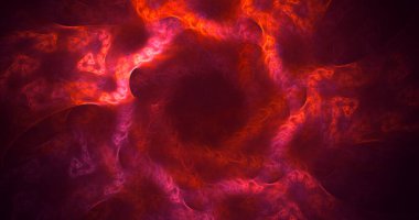 3B soyut renkli fraktal ışık arkaplanı oluşturma