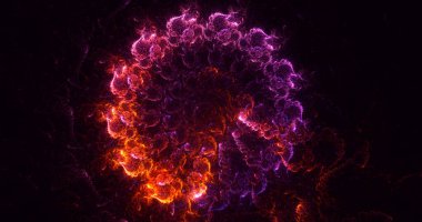 3B soyut yuvarlak ışık arkaplanı oluşturma