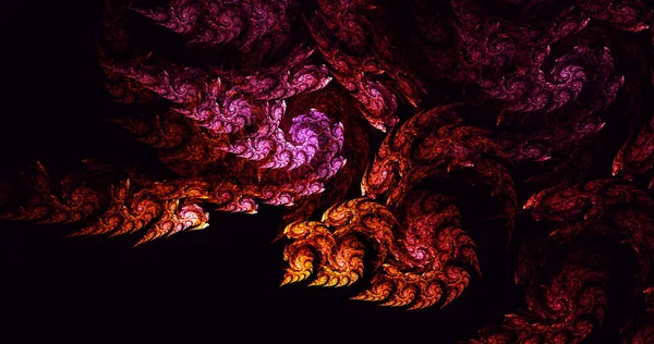 Soyut Renkli Fraktal Işık Arkaplanı Oluşturma — Stok fotoğraf