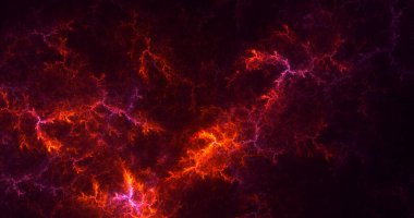 Soyut çok renkli fraktal ışık arkaplanı 3B görüntüleme