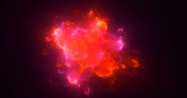 Soyut çok renkli fraktal ışık arkaplanı 3B görüntüleme