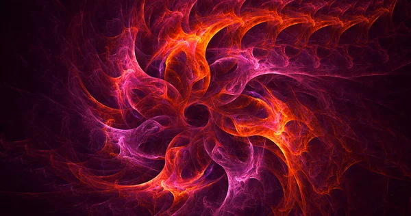 Renderização Abstrato Fundo Luz Fractal Multicolor — Fotografia de Stock