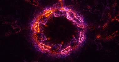 3B soyut yuvarlak ışık arkaplanı oluşturma