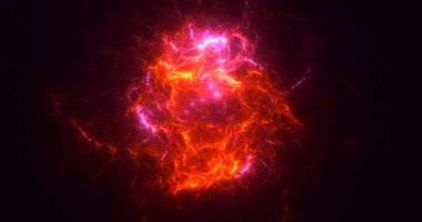 3B soyut renkli fraktal ışık arkaplanı oluşturma