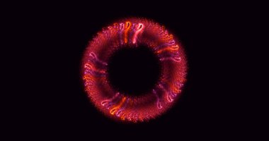 Soyut çok renkli fraktal ışık arkaplanı 3B görüntüleme