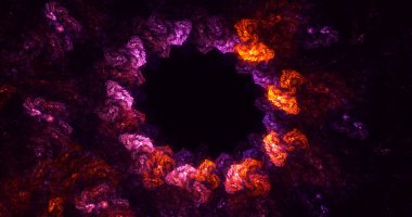 3B soyut yuvarlak ışık arkaplanı oluşturma