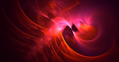 3B soyut renkli fraktal ışık arkaplanı oluşturma