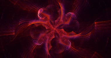 3B, soyut fantezi ışık fraktal arkaplanı oluşturma