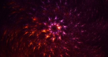 3B, soyut fantezi ışık fraktal arkaplanı oluşturma