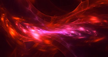 3B soyut renkli fraktal ışık arkaplanı oluşturma