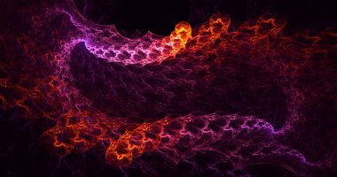 3B soyut renkli fraktal ışık arkaplanı oluşturma