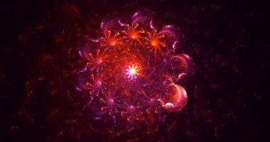 3B soyut yuvarlak ışık arkaplanı oluşturma