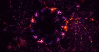 3B soyut yuvarlak ışık arkaplanı oluşturma