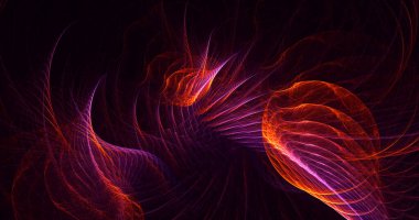 Parlak merkezli, soyut, çok renkli fraktal ışık arkaplanı oluşturuluyor