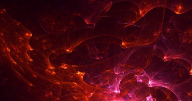 Soyut çok renkli fraktal ışık arkaplanı 3B görüntüleme