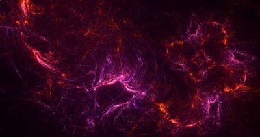 3B soyut renkli fraktal ışık arkaplanı oluşturma