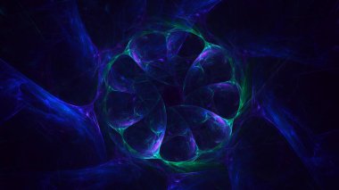 3B soyut yuvarlak ışık arkaplanı oluşturma