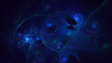 Soyut çok renkli fraktal ışık arkaplanı 3B görüntüleme