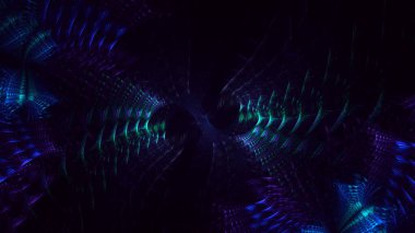 Soyut çok renkli fraktal ışık arkaplanı 3B görüntüleme