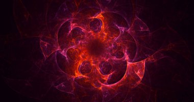 3B soyut yuvarlak ışık arkaplanı oluşturma