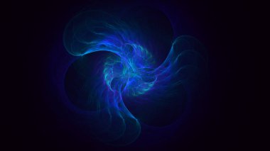 Soyut çok renkli fraktal ışık arkaplanı 3B görüntüleme