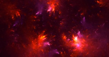 3B soyut renkli fraktal ışık arkaplanı oluşturma