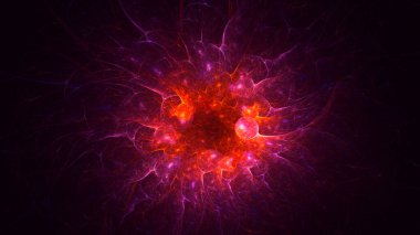 Soyut çember ışık arkaplanı oluşturuluyor