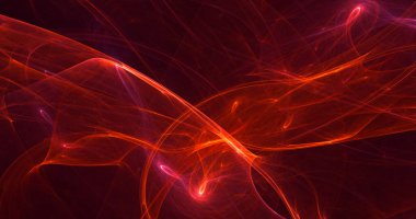 3B soyut renkli fraktal ışık arkaplanı oluşturma