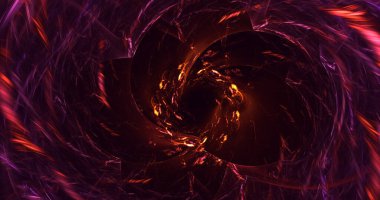 3B soyut renkli fraktal ışık arkaplanı oluşturma