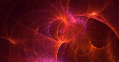 3B soyut renkli fraktal ışık arkaplanı oluşturma