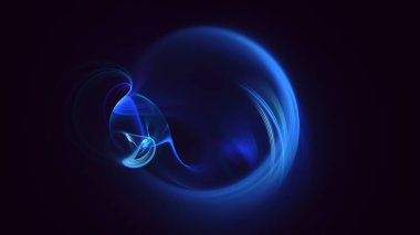 Soyut çok renkli fraktal ışık arkaplanı 3B görüntüleme