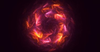 Soyut çember ışık arkaplanı oluşturuluyor