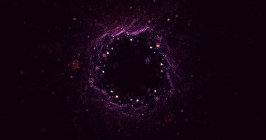 Soyut çok renkli fraktal ışık arkaplanı 3B görüntüleme