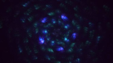 Soyut çok renkli fraktal ışık arkaplanı 3B görüntüleme