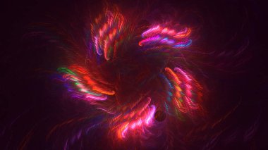 Soyut çember ışık arkaplanı oluşturuluyor