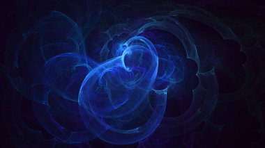 Soyut çok renkli fraktal ışık arkaplanı 3B görüntüleme