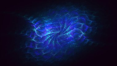 Soyut çok renkli fraktal ışık arkaplanı 3B görüntüleme