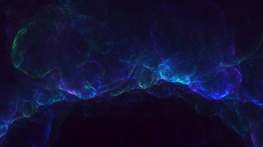 Soyut çok renkli fraktal ışık arkaplanı 3B görüntüleme