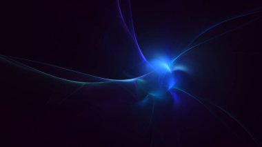 Soyut çok renkli fraktal ışık arkaplanı 3B görüntüleme