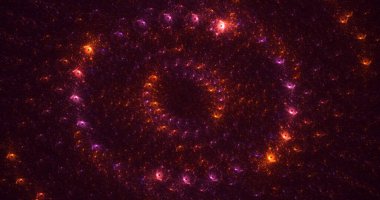 3B soyut yuvarlak ışık arkaplanı oluşturma