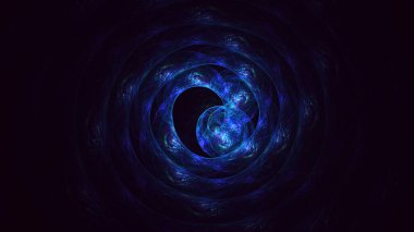 3B soyut yuvarlak ışık arkaplanı oluşturma