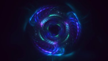 3B soyut yuvarlak ışık arkaplanı oluşturma