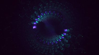 Soyut çember ışık arkaplanı oluşturuluyor