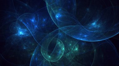 Soyut çok renkli fraktal ışık arkaplanı 3B görüntüleme