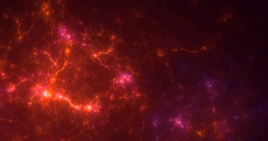 Soyut çok renkli fraktal ışık arkaplanı 3B görüntüleme