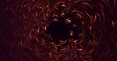 Soyut çok renkli fraktal ışık arkaplanı 3B görüntüleme