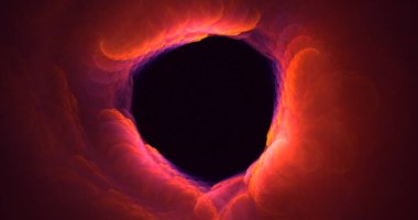 Soyut çok renkli fraktal ışık arkaplanı 3B görüntüleme