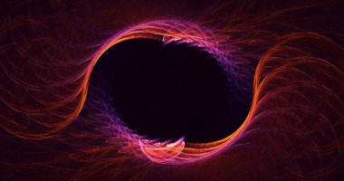 3B soyut renkli fraktal ışık arkaplanı oluşturma