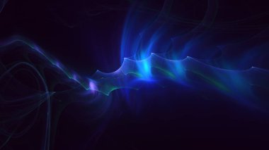 Soyut çok renkli fraktal ışık arkaplanı 3B görüntüleme